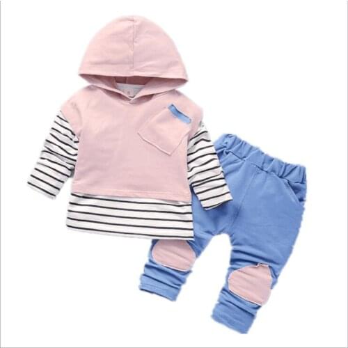 NEW Children Clothing Autumn Toddler Boys Clothes Hoodies T-shirt+Pants 3pcs/set Outfits Kids Clothes Suit Girls Clothing Sets