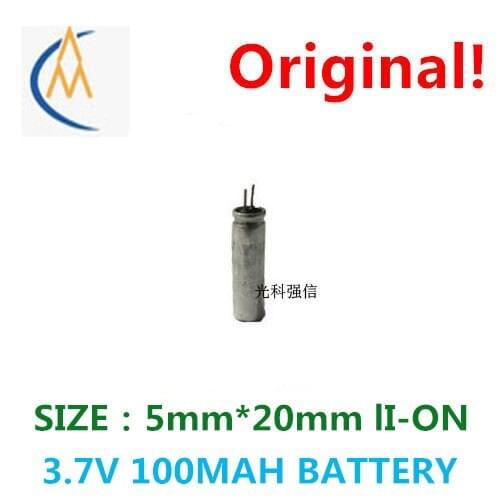 Brand new authentic 50220 3.7 V 100 mah capacitive high capacity of cylindrical li-ion battery rechargeable battery