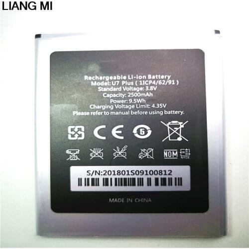 Oukitel U7 PLUS Battery Original 2500mAh Backup Battery Replacement For Oukitel U7 PLUS Mobile Phone phone stander