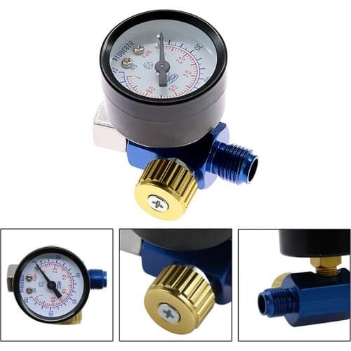 Newest 1/4" Paint Spray Gun Pressure Regulator Durable Oil Water Separator Tool Air Pressure Airbrush Regulator Gauge Valve
