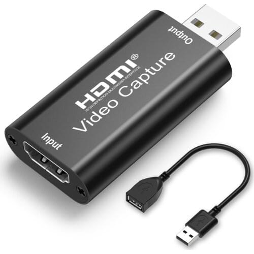 Audio Video Capture Cards 4K Cam Link Card HDMI to USB 2.0 Record to DSLR Camcorder Action Cam Computer Capture Device