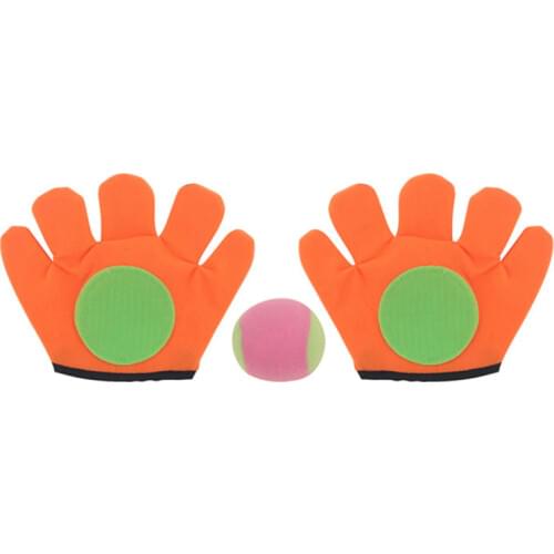 Useful Games Toys Small/large Gloves Sticky Ball Outdoor Sports Game Throw Catch Balls Toy Gloves Set Sticky Mitts Kids Playing