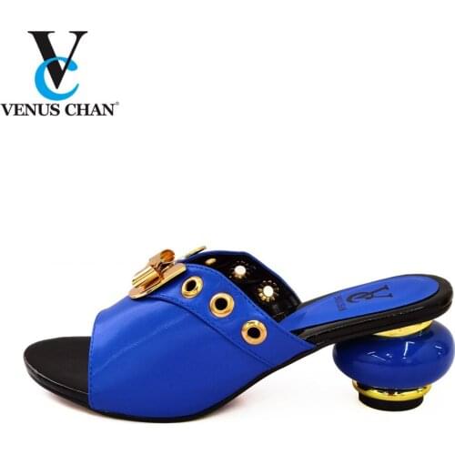 New Arrival Summer High Heeled Shoes for Women Slip on Shoes for Women Ladies Sandals with Heels Nigerian Women Party Pumps