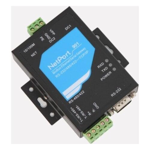 Industrial grade high-end Serial Device Server + Modbus Gateway RS-232 RS485/422 to Ethernet TCP/IP 7-36VDC
