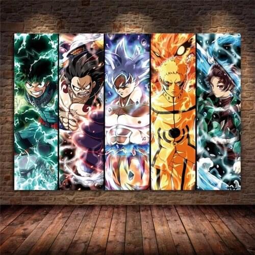 Japanese Anime Various Cartoon Characters Wall Art Home Decor Diamond Painting Mosaic 5D Full Drill Cross Stitch Kits Embroidery