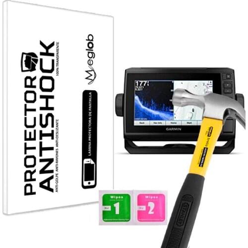 Screen protector Anti-Shock Anti-scratch Anti-Shatter compatible with Garmin echoMAP CHIRP 74sv