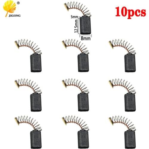 10pcs Mini Drill Electric Grinder Replacement Carbon Brushes Spare Parts For Electric Motors Rotary Tool 5x8x12.5mm