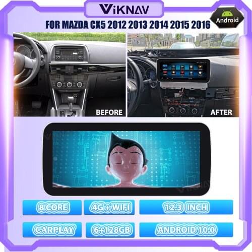 2 Din Android 10.0 Car Multimedia Radio For Mazda CX5 2012 2013 2014 2015 2016 With 8 Core 6G 128G GPS Navigation Head Unit