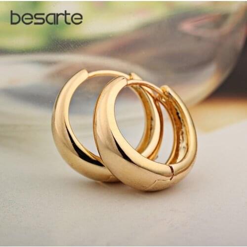 6pairs Lot Wholesale Gold-color Hoop Earrings For Women Gold Earring Brincos Ouro Ohrringe Boucle Doreille Orecchini E0204