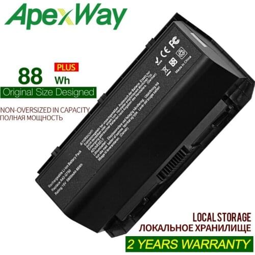 ApexWay 15V 88Wh A42-G750 laptop battery for Asus G750J CFX70 CFX70J G750JH G750JM G750JS G750JW G750JX G750JZ