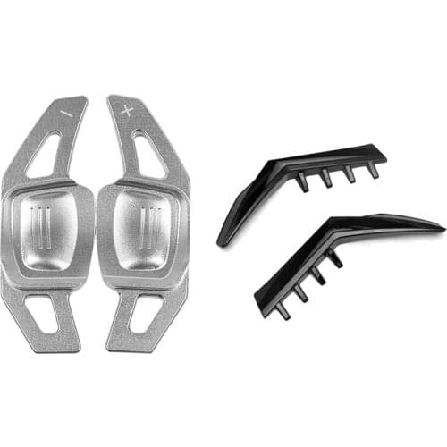 Car Rear Window Spoiler Modified Side Spoiler Wing Trim with Car Steering Wheel Paddle Shift Paddle Shifter Extender