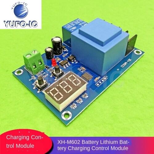 Free Ship 3pcs XH-M602 Battery Lithium Battery Charging Control Module Battery Overcharged Power-off Stop Control Switch x-0.41