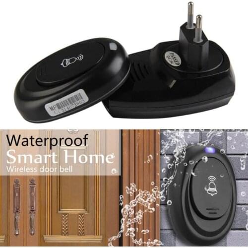 Hot 36 Songs Wireless Remote Control Door Bell 100M Range Waterproof Intelligent Doorbell Transmitter Receiver EU Plug 2019