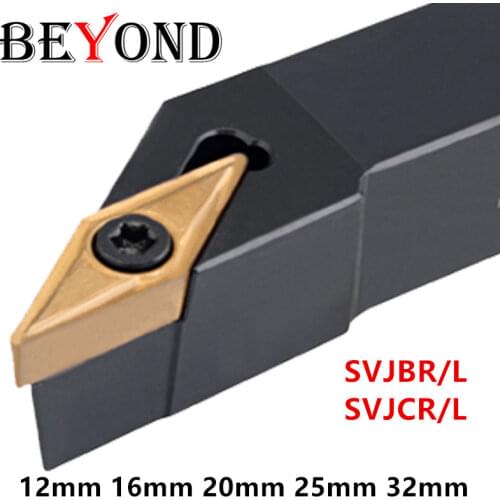 BEYOND SVJCR SVJBR2020 lathe cutter External Turning Tool Holder SVJCR1616H11 SVJCR2525M16 SVJBR carbide inserts VCMT VBMT cnc