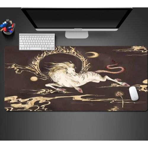 Black And White Animal Mouse Pad High Quality Hot Games Pad Personality Rubber Washable Lock Edge Alfombrilla Ordenador