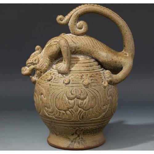 2 Antique SongDynasty porcelain pot,Faucet inverted bottle,Hand-painted crafts,Decoration,Collection&Adornment,Free shipping