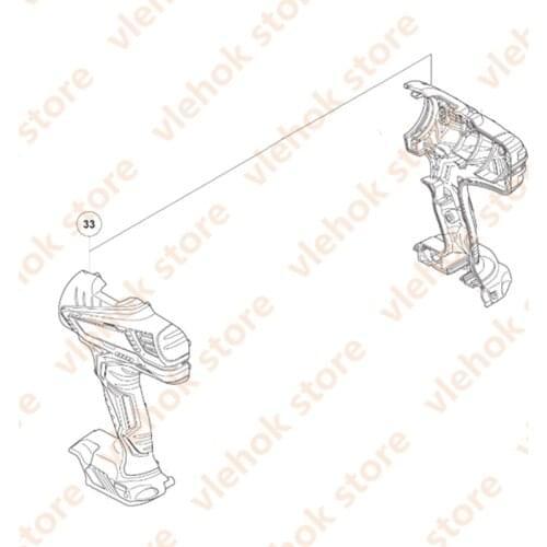 SHELL for HITACHI DS14DJL DV14DJL 336857 Power Tool Accessories Electric tools part