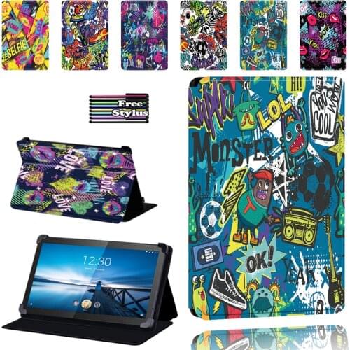 For Lenovo Smart Tab M8 8" / Tab M10 10.1" Tablet Flip Leather Stand Cover Case + Stylus