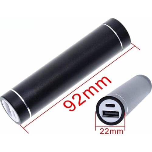 Metal Power Bank DIY Kit Storage Case Box Free welding Suit 1X 18650 Battery 5V 1A USB External Charger smart phone