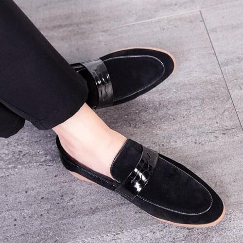 Men Big Size Dress Shoes Men Dress Shoes Gentlemen British style Wedding Shoes Men Flats