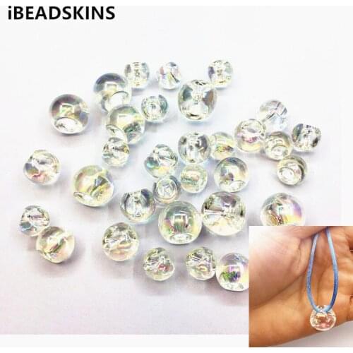 New arrival! (choose size) Aurora/AB effect Slippery Ball beads for Headdress accessories Earrings parts,hand Made Jewelry DIY