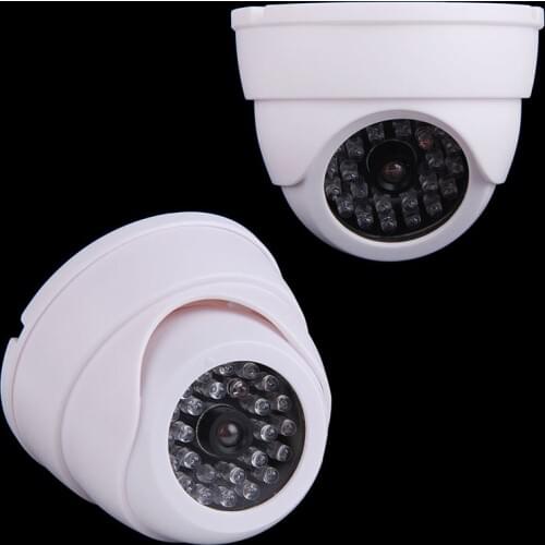 Outdoor Indoor Security ABS Dummy CCTV Fake ip Camera Video Surveillance Dome kamera Flashing LED Light Safety Equipment
