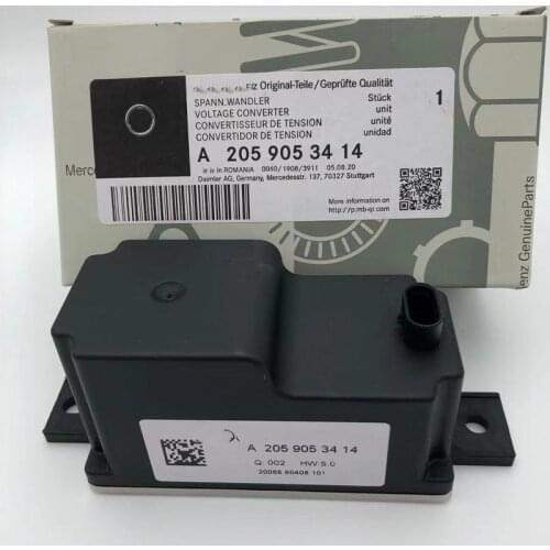 Voltage converter auxiliary module battery for Mercedes Benz C class 205 E W205 W213 C E GLC OEM A2059053414