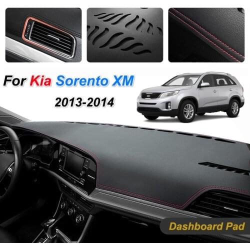 For Kia Sorento 2013 2014 XM Facelift Anti-Slip Mat Dashboard Cover Pad Sunshade Dashmat Caerpet Anti-Uv Protect Auto Accessorie