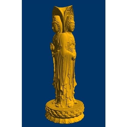 3D model Relief for CNC in STL file format Goddess Of Mercy_4