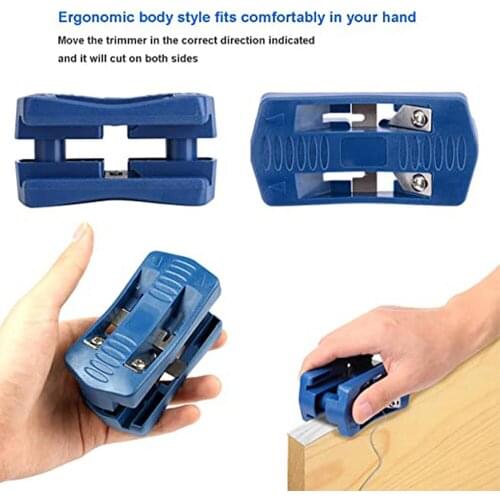 Manual Trimming Woodworking Planer Double Edge Trimmer Tool Carpenter Pvc Plywood Melamine Wood Side Banding Machine