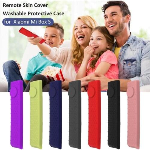 For Xiaomi TV Mi Box S Remote Control Silicone Case Protective Cover Magnetic Suction Mi Box S 4K TV Stick Remote Control Shell