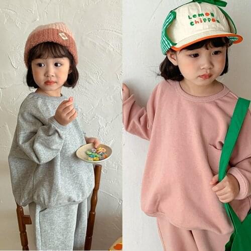 Childrens Clothing Sets Baby Boys Tracksuits Kids Girls Spring Autumn Sweatshirts+pants 2pcs Sets Toddler Outwear Boys Suits