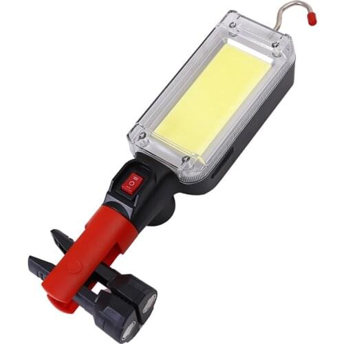 LED work light COB rechargeable USB18650 battery flashlight portable flashlight magnet hook camping lamp repair work light