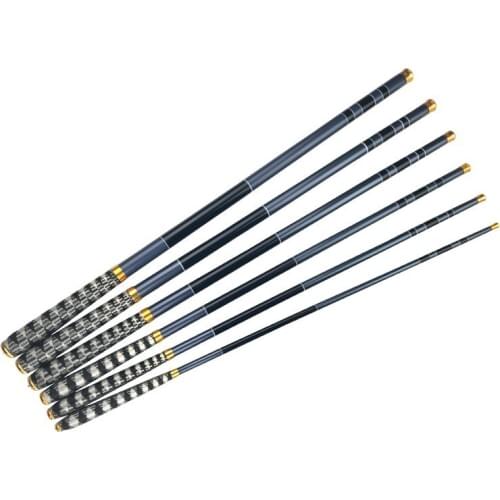 Newly Telescopic Carbon Fiber Super Hard Ultra Light Carp Fishing Pole Stream Fishing Spinning Rod Hooks