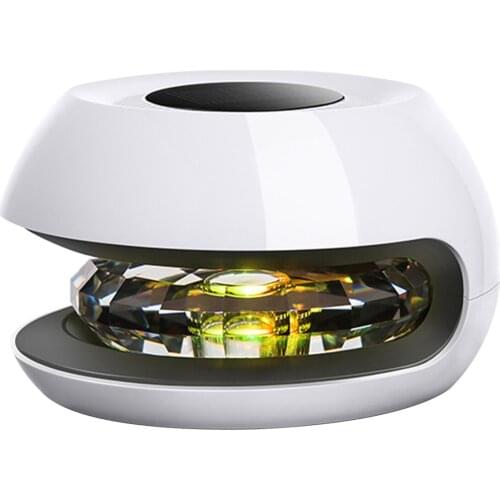 USB Air Purifier Car Air Cleaner Freshener Eliminator Crystal Aromatherapy Lamp with 7 Colors Light for Car Bedroom Dormitory