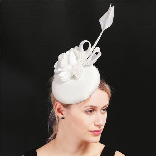 Fascinator Formal Hat Charming Loop And Feather Women Kentucky Derby Ascot Millinery Melbourne Cup Orom Church Floral Headpiece