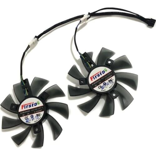 2Pcs/set Computer Video Card Cooler Fan Replace For HIS 7950 IceQ X2 Boost Clock 3GB GDDR5 Graphics Card