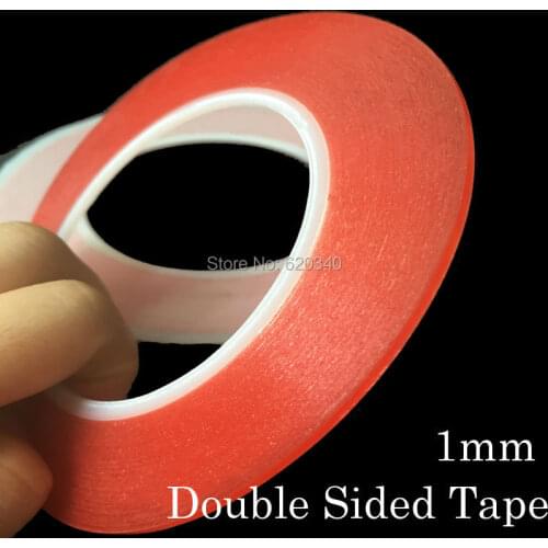 2 pcs/lot Strong 1mm*25M Choose Acrylic Adhesive Double Sided Tape for iphone Battery Phone Display Lens LCD Screen ,0.2mm Thick