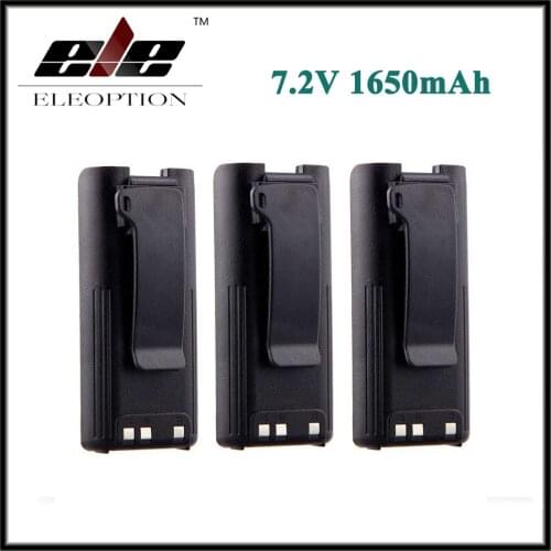 3x Eleoption 1650mAh 7.2V Ni-MH Battery for ICOM IC-F41GT IC-F41GS IC-F3GT IC-F3GS IC-F4GT