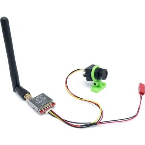 5.8G FPV Set Combo Video 200/600mw 40CH Transmitter TS5823S/TS5828S+mini CMOS P/N 1000TVL Camera+Cable Set Racing Drone fpv set