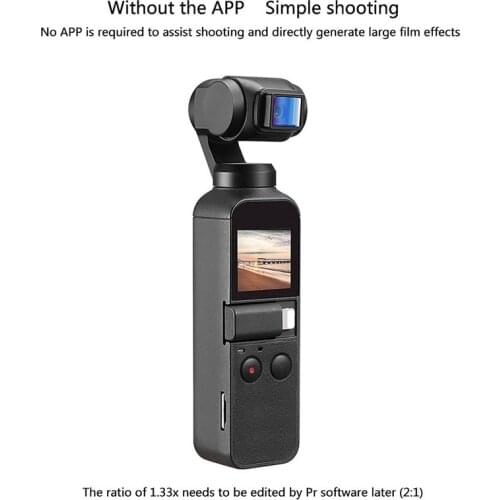 1.33X Anamorphic Film Lens for Dji Osmo Pocket Ptz Camera