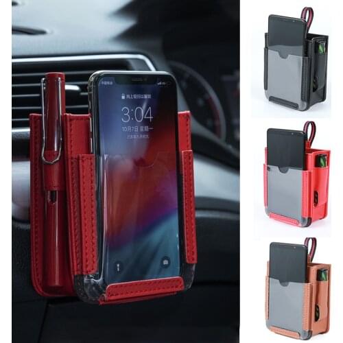 Car Air Outlet Pockets Car Multi-function Car Phone Storage Bag Hanging Bag Creative Storage Box For Car Interior Accessories