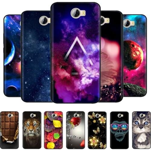 For Honor 5A LYO-L21 CUN-U29 Case For Huawei Honor 5A Silicone Back Cover for Huawei Y5 II Y5II Cartoon TPU Phone Case Flower