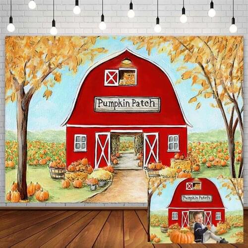 Fall Baby Shower Subject Photography Backgrounds Pumpkin Patch Farm Harvest Backdrop Photo Studio Birthday Decor Photozone Props