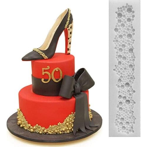 Pearls Mould Fondant Cake Decorating Tools Silicone Molds Sugarcrafts Chocolate Baking Tools for Cakes Gumpaste Form