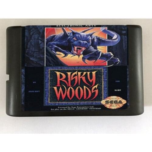 Risky Woods Game Cartridge Newest 16 bit Game Card For Sega Mega Drive / Genesis System