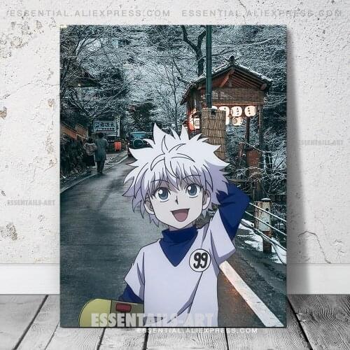 Killua Zoldyck HxH Anime Decoration Prints Canvas Wall Art Painting Poster Home Decor Bedroom Study Living Room Pictures