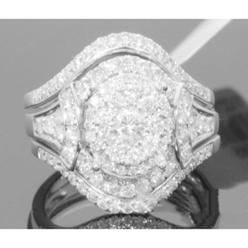 Milangirl Classic Oval Princess Color Wedding Ring With Dazzling Cubic Zircon High Quality Women Jewelry Finger Ring