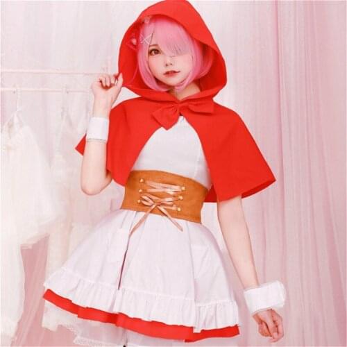 Anime Re Life In A Different World From Zero Cosplay Costume Rem Ram Cosplay Costume Set For Lolita Rem Ram Cos Dress Set