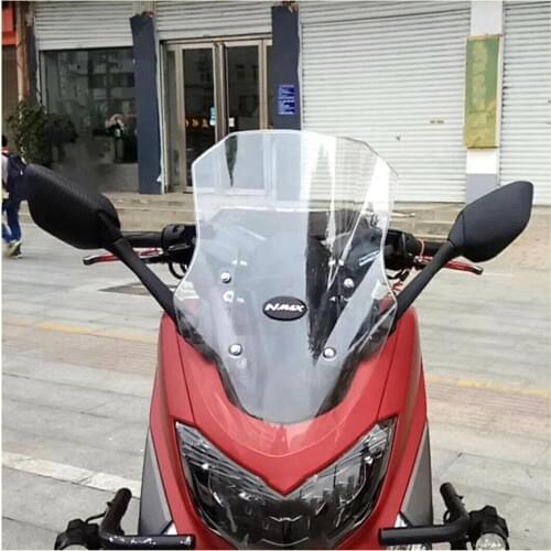 Modified Motorcycle High Windshield Wind Screen Wind Deflectors Protector for Yamaha 2017-2019 NMAX155 NMAX 155